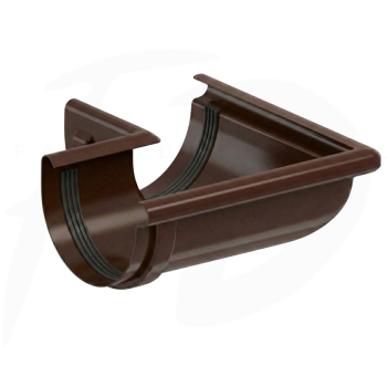 Narożnik zewnętrzny o dowolnym kącie PVC firmy KROP ⌀ 100 kolor jasny brąz